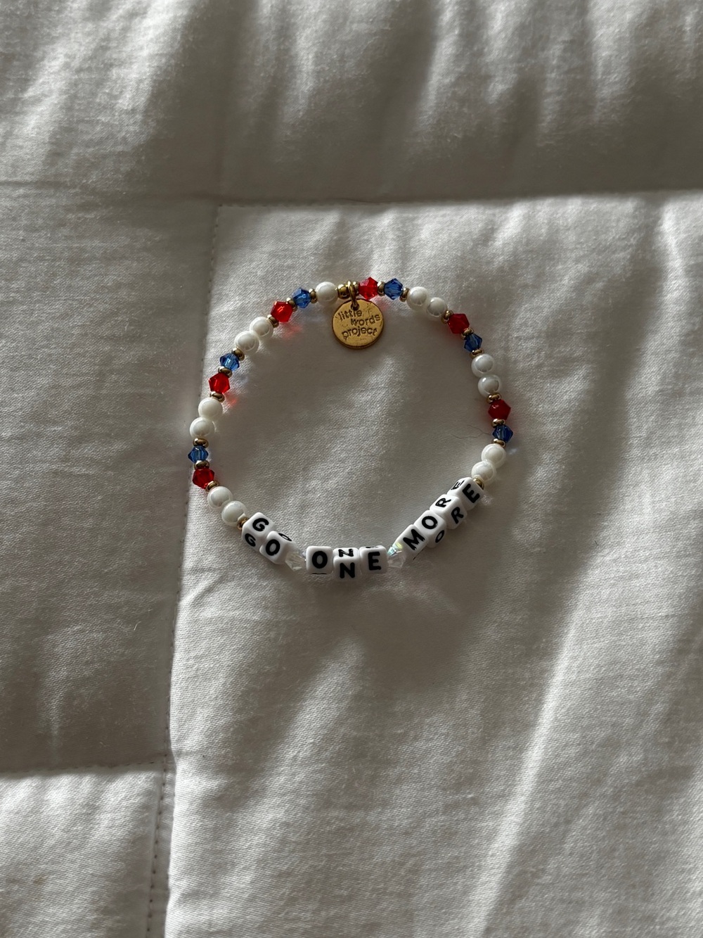 Little words project LWP bracelet Go One More